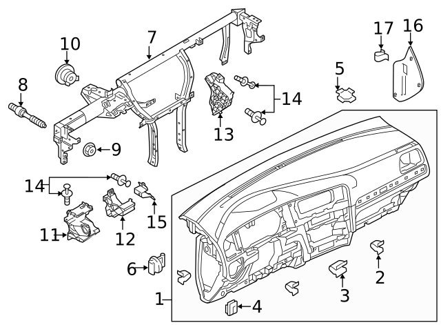 Instrument Panel U N-906-988-01 - View 98