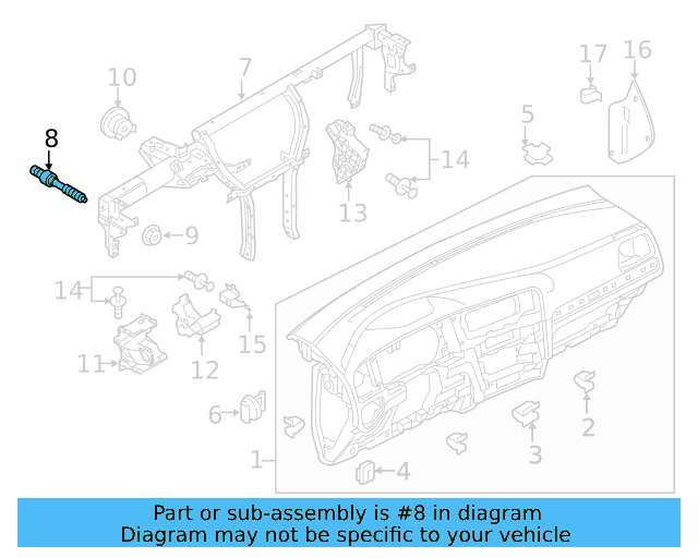 Reinforced Beam Stud WHT-005-586 - View 7