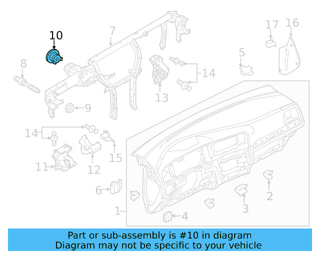 Reinforced Beam Bushing 5G0-857-173 - View 3