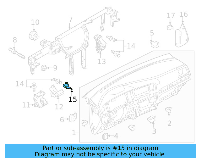 Reinforced Beam Bracket 5G1-857-745 - View 3