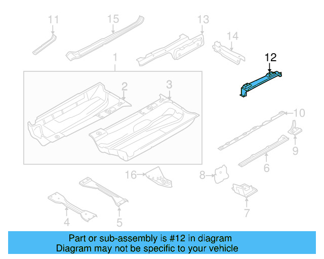 Seat Support 1K0-802-569-B - View 8