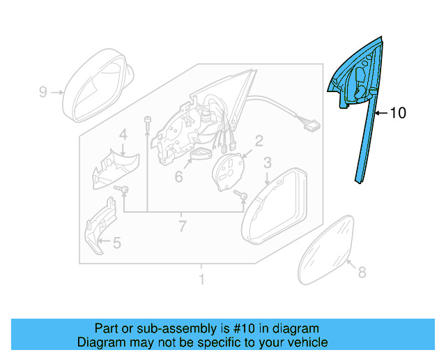 Finish Molding 1Q0-857-506-D-9B9 - View 8