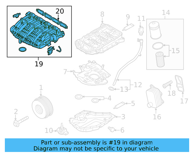 Intake Manifold 06L-133-201-ES - View 5