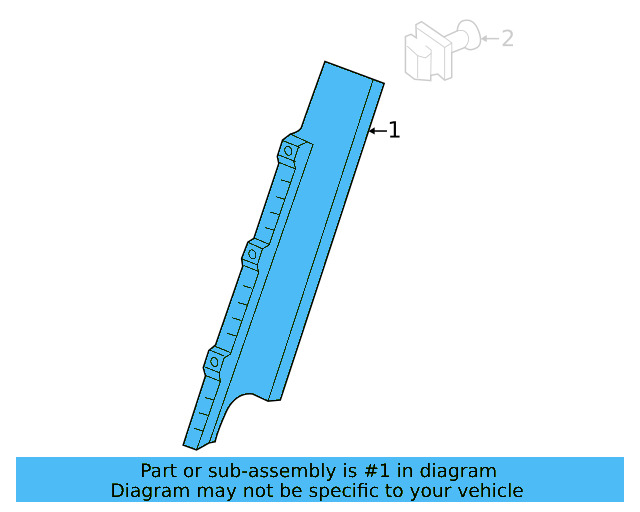 Frame Molding 5GM-837-902-B-041 - View 5