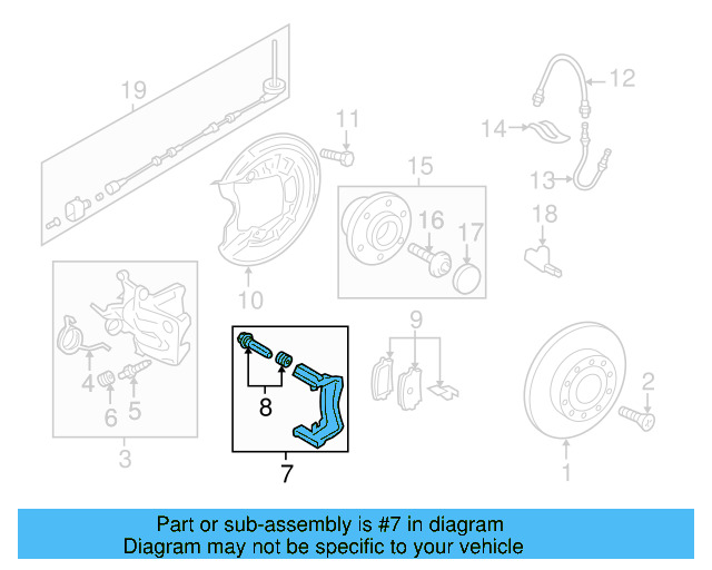 Caliper Mount 1K0-615-425-AC - View 15