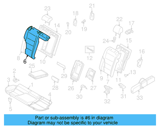 Seat Back Cover 1K0-885-806-FE-RCK - View 2