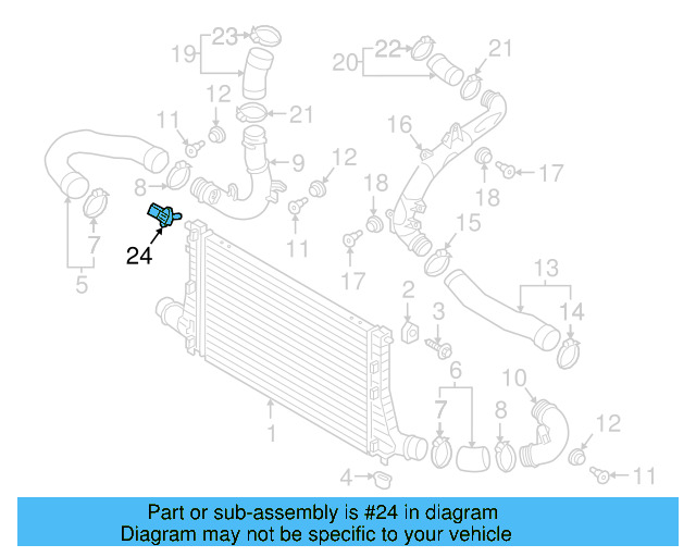 Turbocharger Boost Sensor 03G-906-051-M - View 3