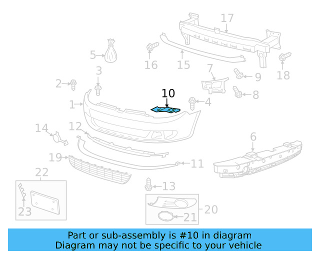 Bumper Guide 5K0-807-228-A - View 5