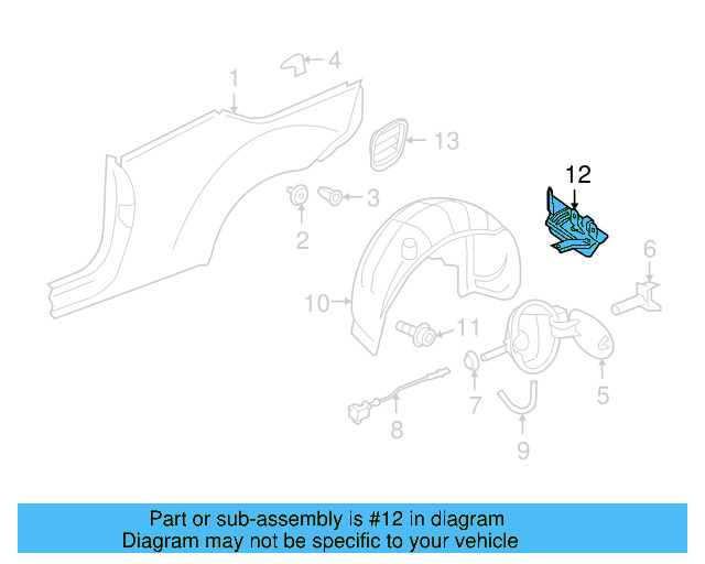 Fender Liner Retainer Nut N-908-338-01 - View 250