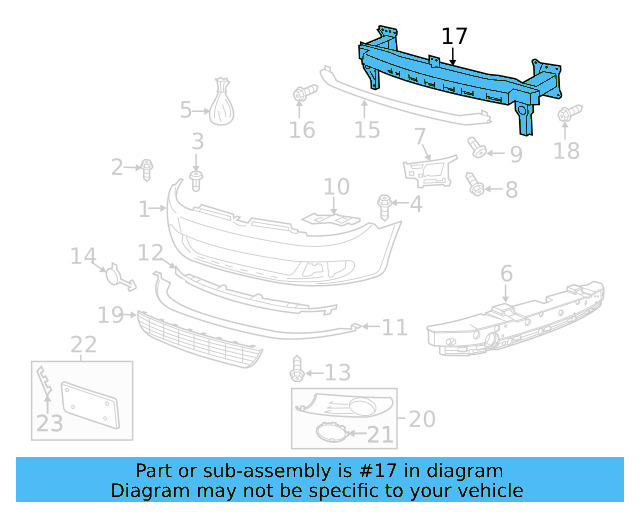Impact Bar 5K0-807-109-F - View 17