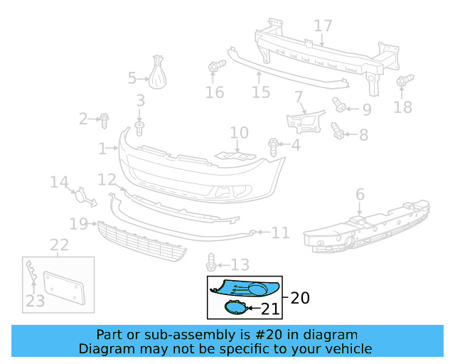 Air Grille 5K0-853-666-A-9B9 - View 9