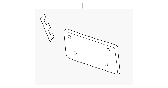 License Plate Bracket 5K0-807-285-D-9B9 - View 9