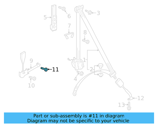 Tensioner Rear Bolt N-912-154-01 - View 4