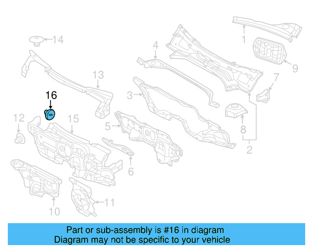 Lower Insulator Fastener 441-863-987-A-B41 - View 3