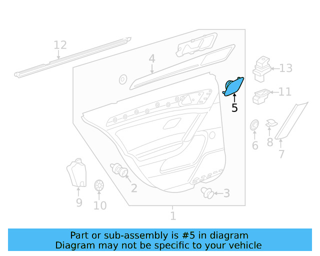 Speaker Grille 5GM-868-152-N-ZA2 - View 5