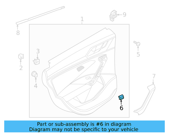 Door Trim Panel Retainer Clip 5G0-868-563 - View 48