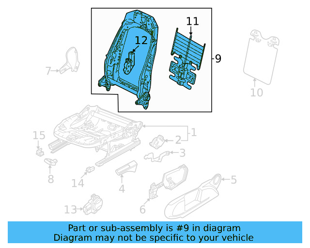Seat Back Frame 5QM-881-046-L - View 3