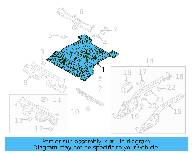 Floor Pan 5Q0-813-115 - View 8