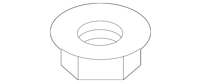 Center Plate Retainer Nut N-909-293-04 - View 5