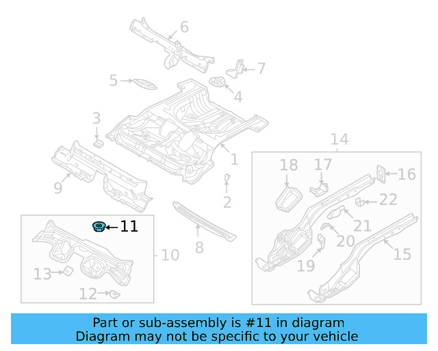 Center Plate Retainer Nut N-909-293-04 - View 8