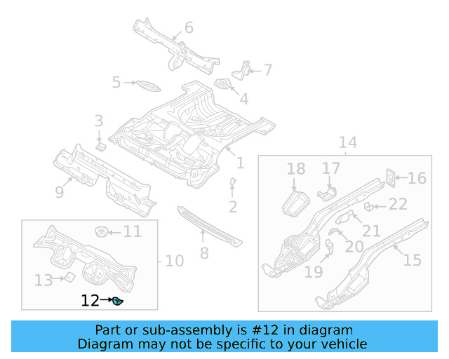 Center Plate Retainer Nut N-909-293-04 - View 9