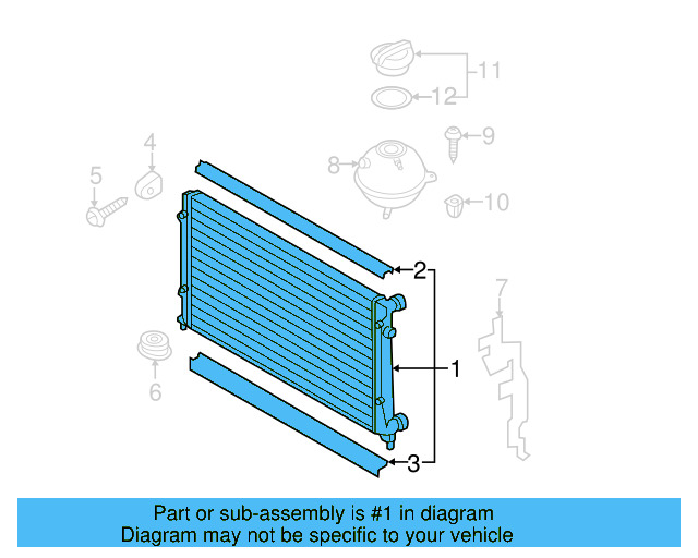 Radiator Assembly 5K0-121-251-AA - View 7