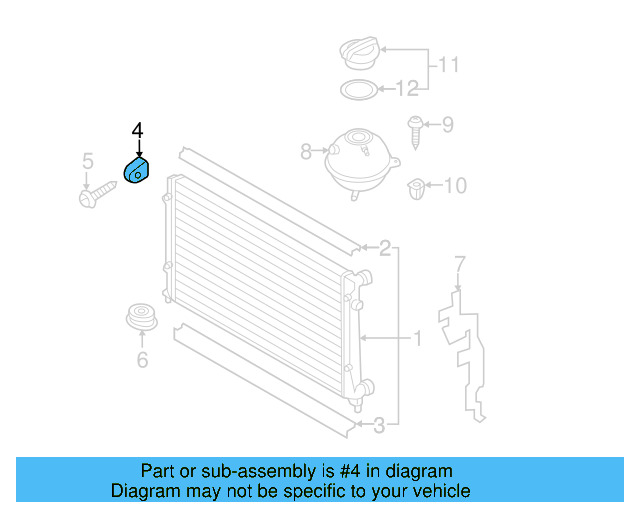 Upper Mount 1K0-121-367-P - View 11
