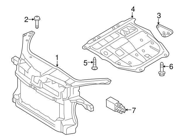 Radiator Support 1Q0-805-588-E-9B9 - View 3