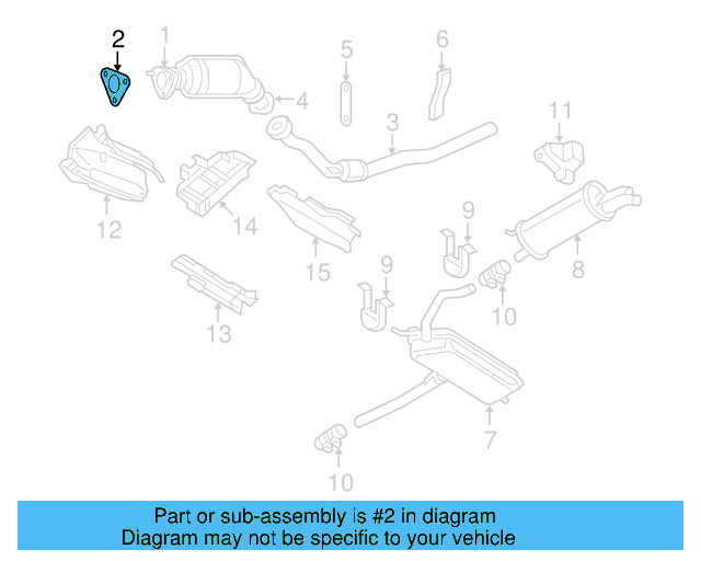 Converter & Pipe Gasket 3A0-253-115 - View 10