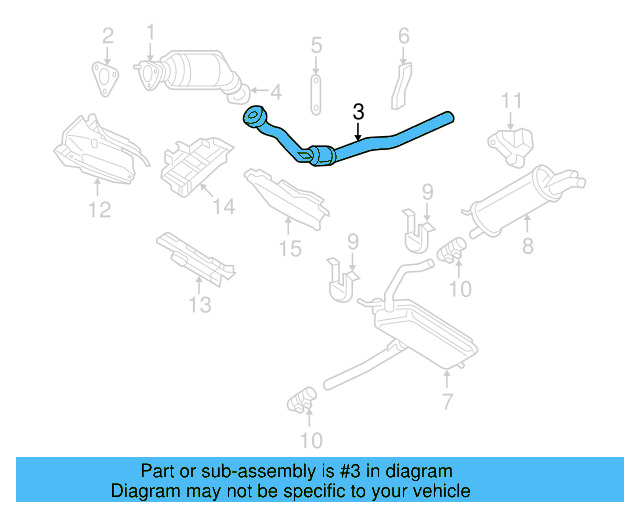 Intermediate Pipe 3B0-254-350-B - View 3