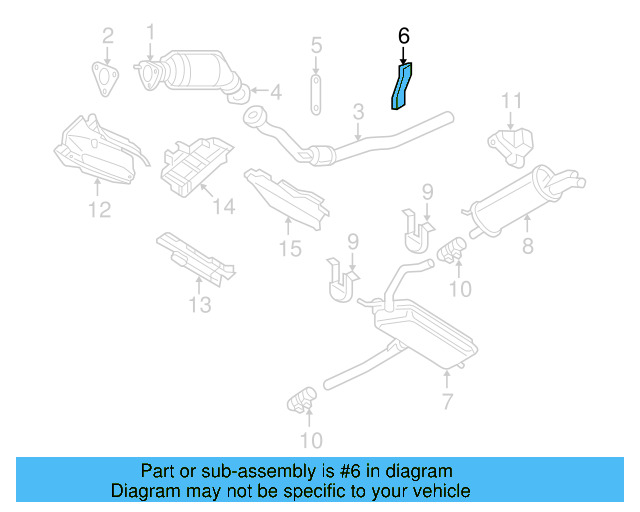 Converter & Pipe Plate 8D0-253-268-A - View 10