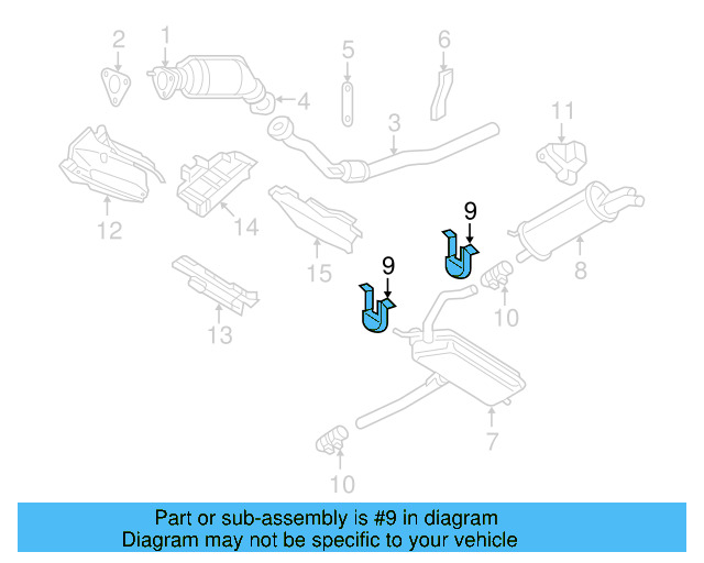 Muffler Bracket 8D0253144S