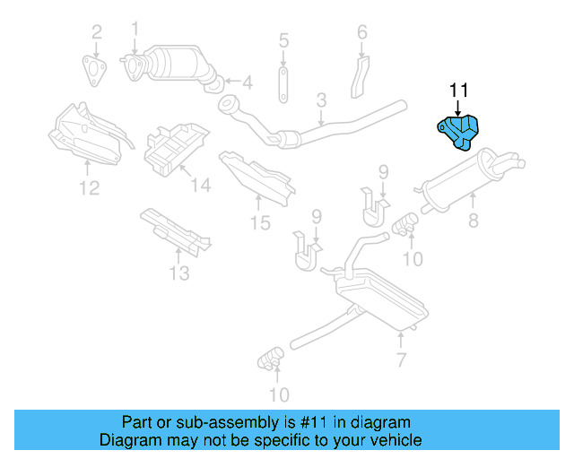 Exhaust System Hanger 4B0-253-144-H - View 7