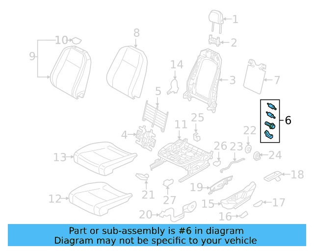 Support Spring Hardware Kit 5QN-898-955 - View 15