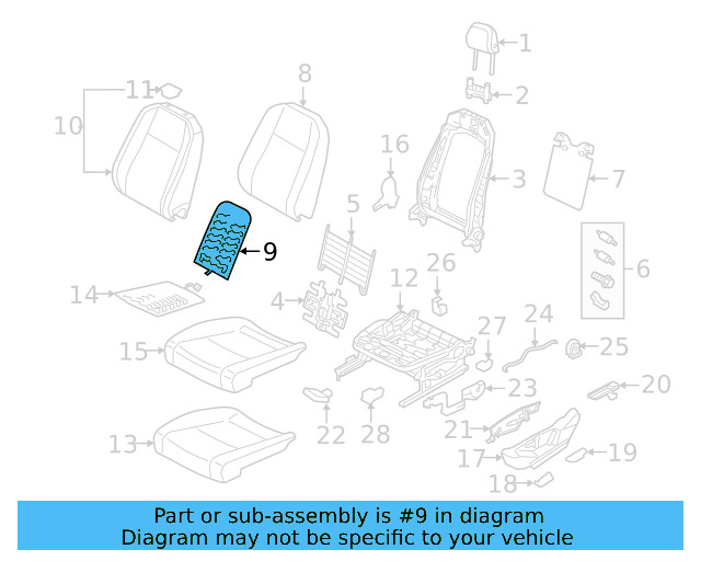 Seat Back Heater 3CN-963-557-C - View 5