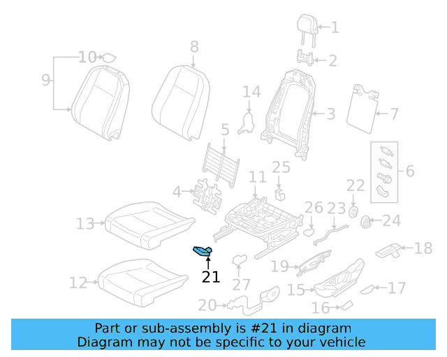 Adjust Handle 5NA-881-253-9B9 - View 11