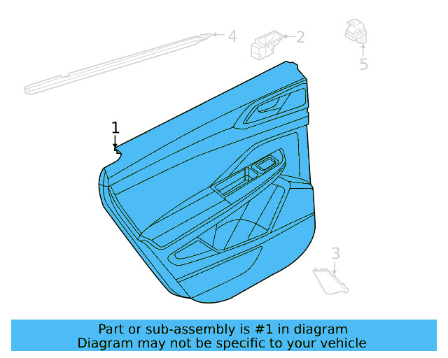 Door Trim Panel 2GJ-867-211-A-FMA - View 4