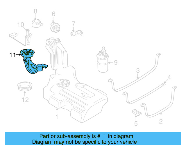 Fuel Gauge Sending Unit 3B0-919-673-S - View 17