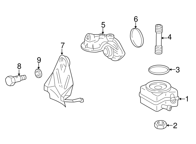 Engine Oil Cooler Nut 068-115-723 - View 6