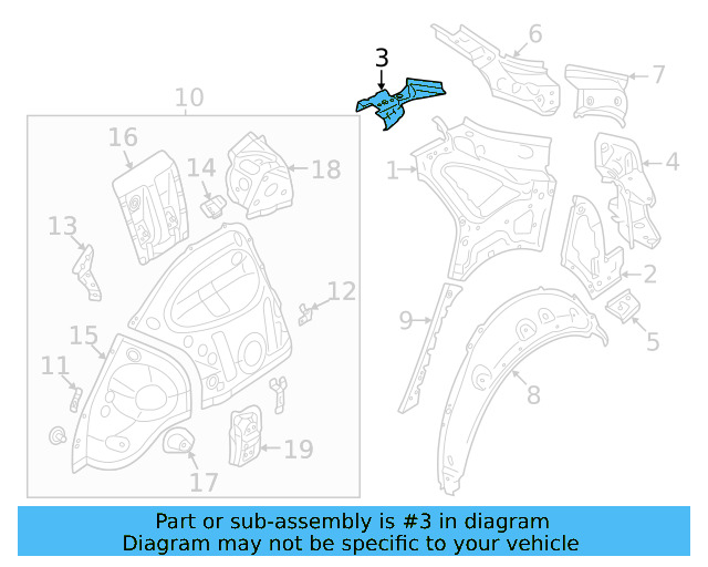Upper Mount 11A-809-114-A - View 3
