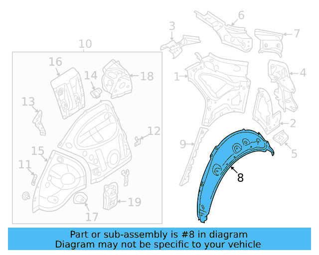 Outer Wheelhouse 11A-809-412 - View 3
