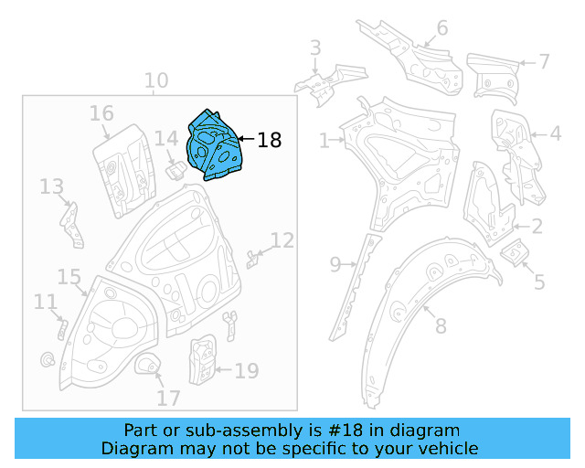 Seat Mount 1EA-804-352-A - View 3