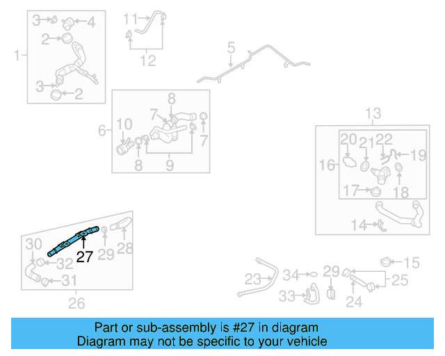 HVAC Heater Hose 1K0-122-073-FE - View 5