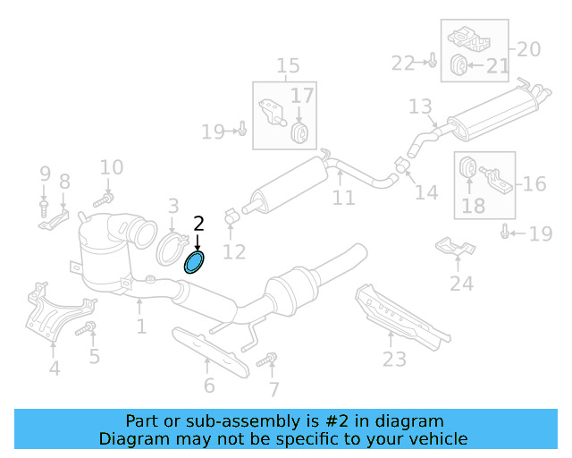 Converter & Pipe Gasket 5C0-253-115-A - View 14