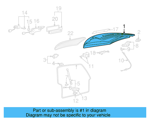 Lift Gate 3B9-827-025-L - View 4