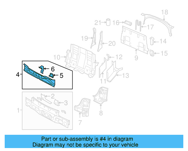 Upper Support 1Q0-813-210 - View 7