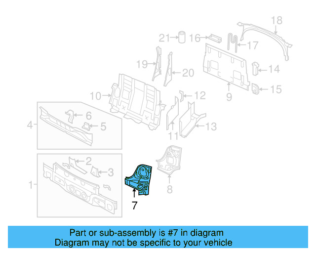 Tail Lamp Pocket 1Q0-813-391-A - View 3