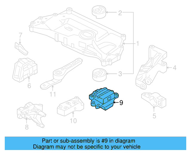 Mount 1K0-199-555-Q - View 14
