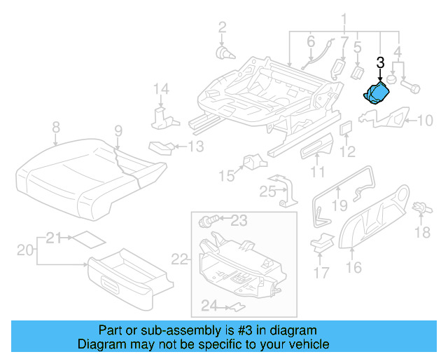 Height Adjuster 1K0-881-053-A - View 21