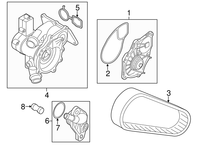 Engine Coolant Outlet Flange 06K-121-132 - View 10